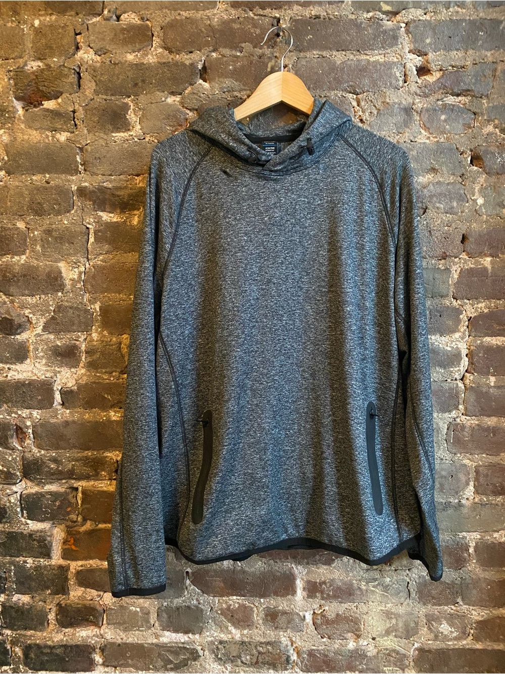 American Eagle Hoodie Mens  X-Large Gray AE Flex Pullover Activewear Gym Casual